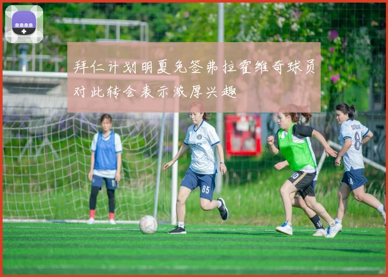 拜仁计划明夏免签弗拉霍维奇球员对此转会表示浓厚兴趣